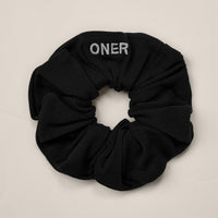 SoftMotion™ Scrunchie with Grey Logo | Black