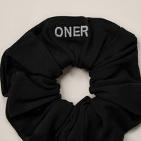 SoftMotion™ Scrunchie with Grey Logo | Black