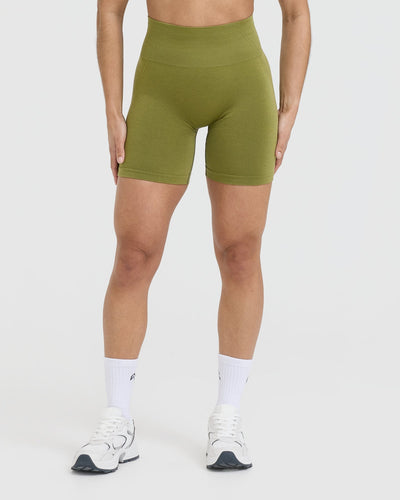 Effortless Seamless Shorts | Olive Green