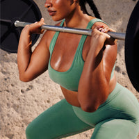 EffortlessLift™ Seamless High Rise Leggings | Frosted Emerald