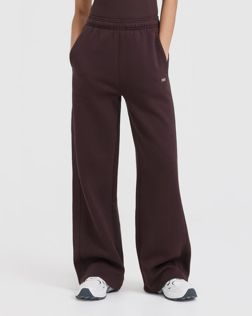 Oner Modal Foundations Straight Leg Joggers | Plum Brown