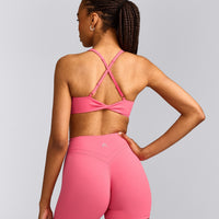 UnifiedMove™ Micro Bralette with Reflective Logo | Hot Girl Pink