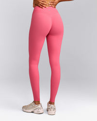 UnifiedMove™ Wrap Leggings with Reflective Logo | Hot Girl Pink