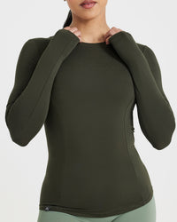 Mellow™ Soft Long Sleeve Top | Khaki