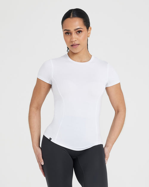 Oner Modal Mellow Soft Short Sleeve T-Shirt | White