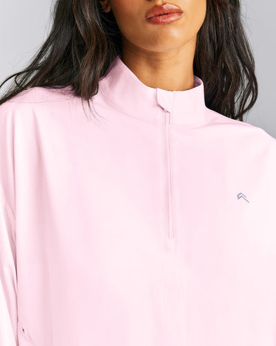 AirMove™ 1/2 Zip Jacket with Bonding | Soft Girl Pink