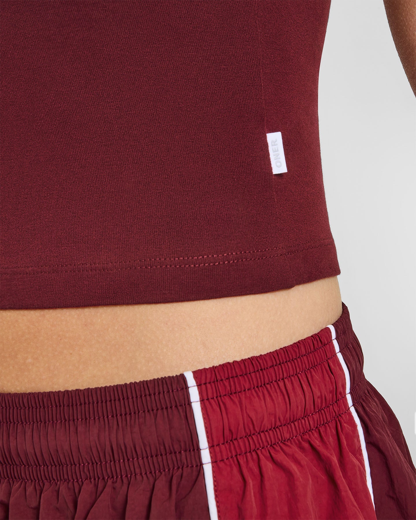 Cotton Fitted Mid Vest | Rosewood