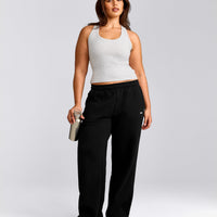 Cotton Fitted Vest with Grey Logo | Light Grey Marl
