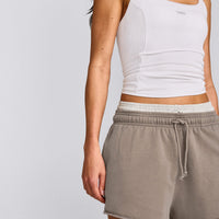 Cotton Vintage Lounge Shorts | Washed Minky