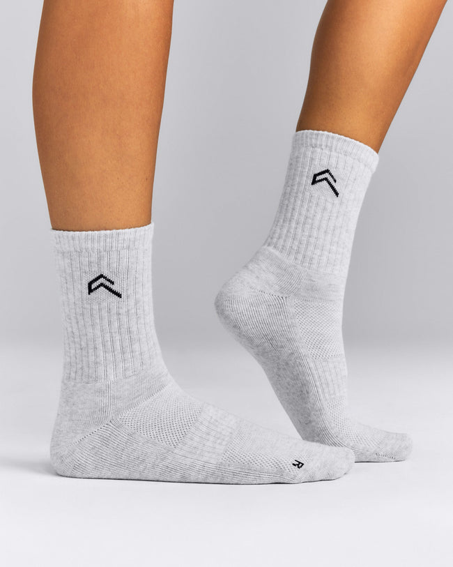 Crew Socks 3 Pack | Grey/White/Black