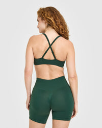EasyLift™ Cross Back Sports Bra | Racing Green
