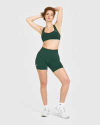 EasyLift™ Cross Back Sports Bra | Racing Green