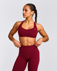 EasyLift™ Cross Back Sports Bra | Ruby Red
