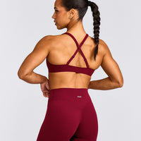EasyLift™ Cross Back Sports Bra | Ruby Red