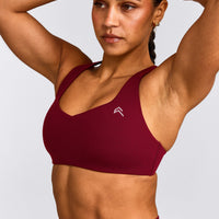 EasyLift™ Cross Back Sports Bra | Ruby Red