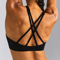 EasyLift™ High Neck Sports Bra New Branding | Black