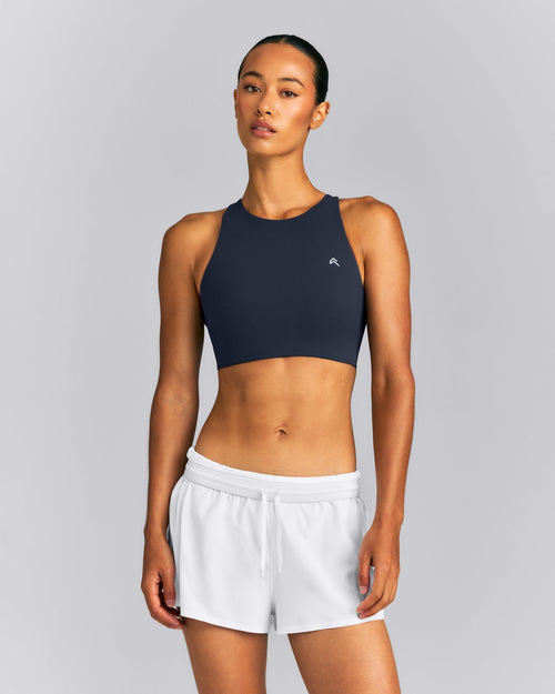EasyLift™ High Neck Sports Bra | True Blue