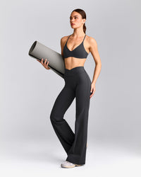 EasyLift™ Ultra Minimal Bralette with Grey Logo | Coal