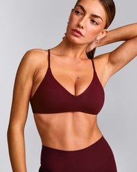EasyLift™ Ultra Minimal Bralette with Grey Logo | Rosewood