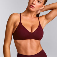 EasyLift™ Ultra Minimal Bralette with Grey Logo | Rosewood