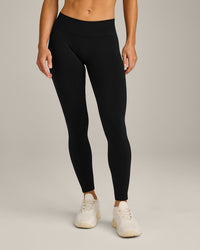 EffortlessLift™ Seamless Mid Rise Leggings New Branding | Black