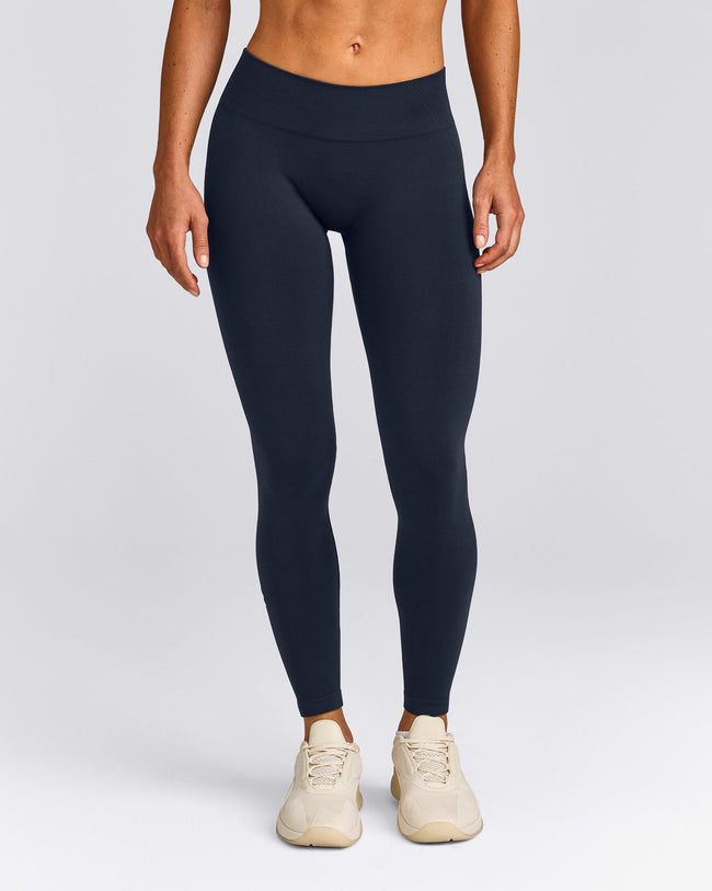 EffortlessLift™ Seamless Mid Rise Leggings New Branding | True Blue