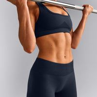 EffortlessLift™ Seamless Mid Rise Leggings New Branding | True Blue