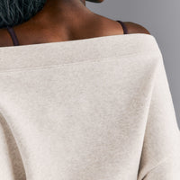 Foundations All Season Crossover Boat Neck Sweatshirt New Branding | Oat Marl