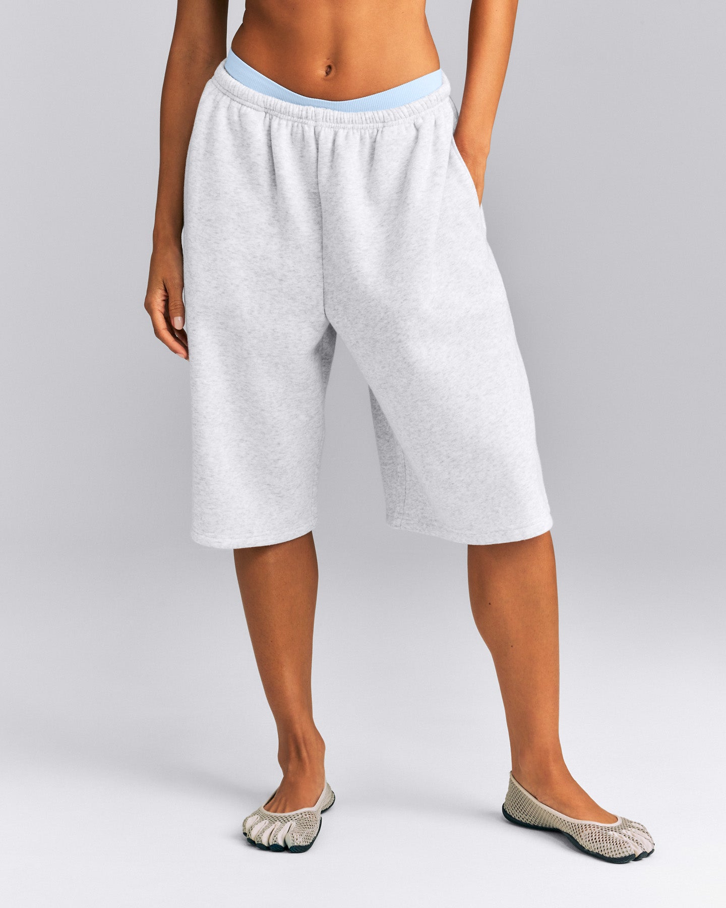 Foundations All Season Longline Shorts New Branding | Grey Marl