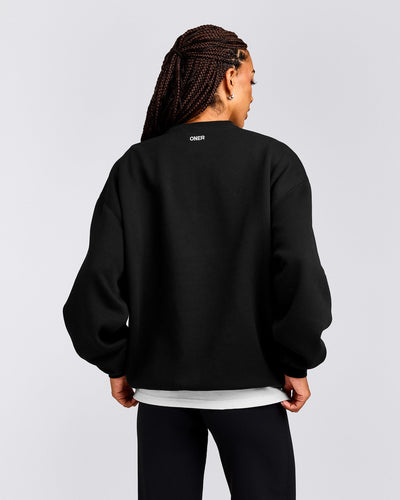 Foundations Cosy Crew Neck Sweatshirt | Black