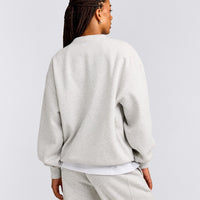 Foundations Cosy Crew Neck Sweatshirt | Light Grey Marl