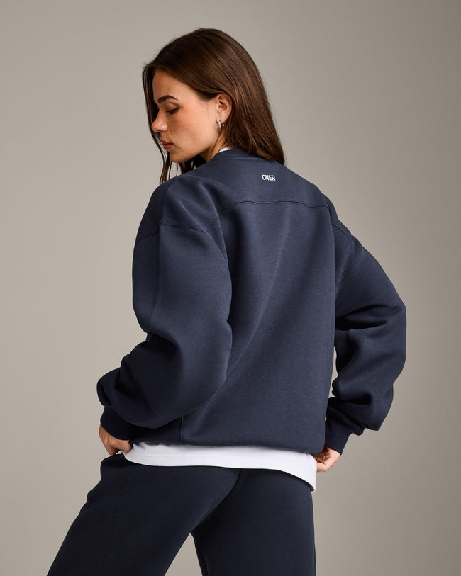 Foundations Cosy Crew Neck Sweatshirt | True Blue