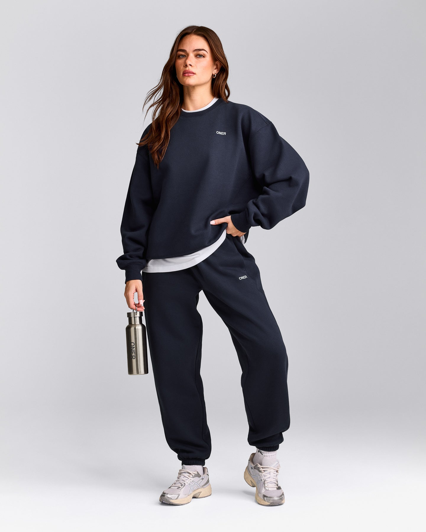 Foundations Cosy Crew Neck Sweatshirt | True Blue