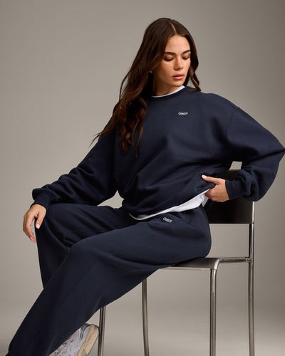 Foundations Cosy Crew Neck Sweatshirt | True Blue