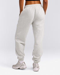 Foundations Cosy Joggers | Light Grey Marl