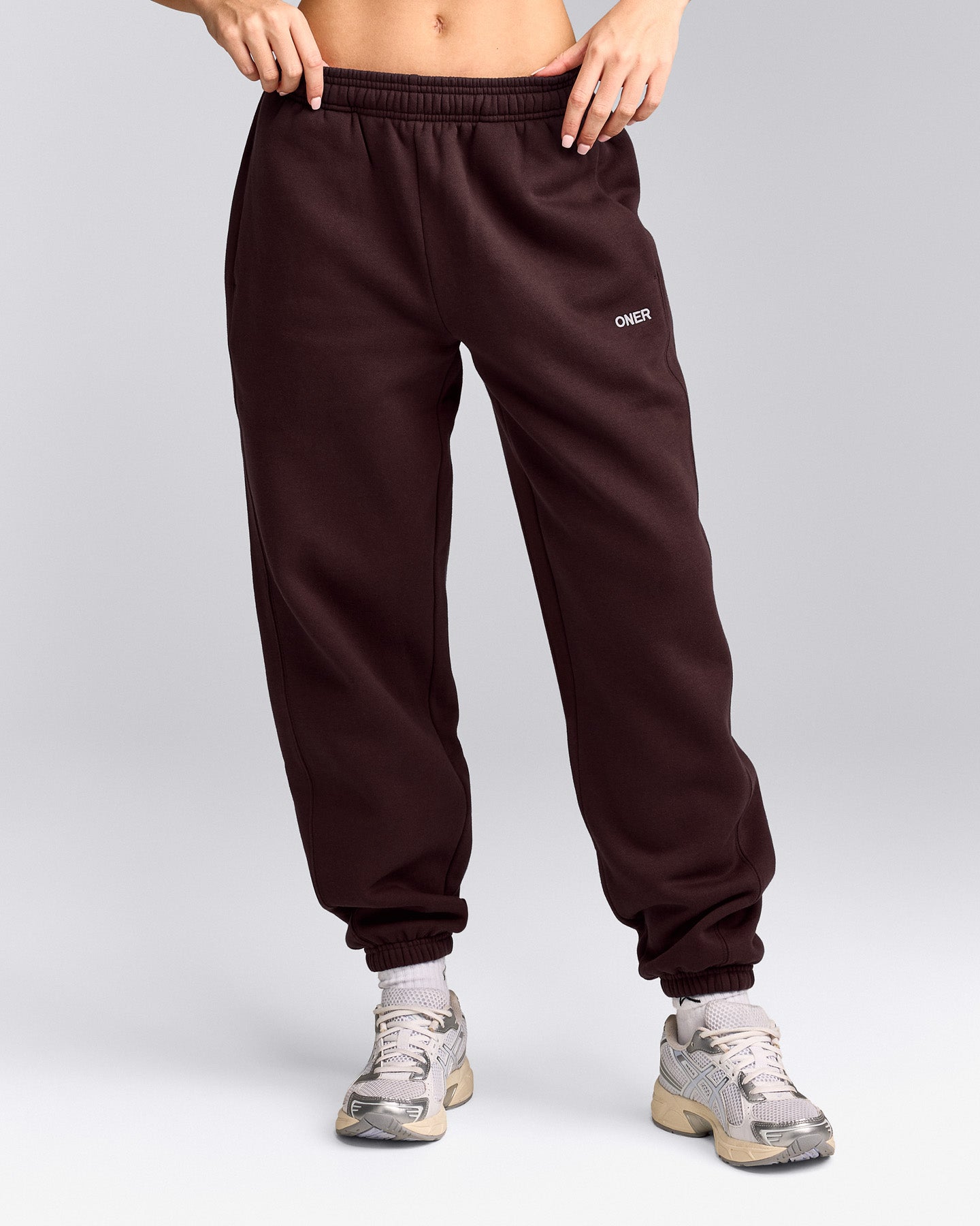 Foundations Cosy Joggers | Plum Brown