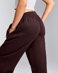 Foundations Cosy Joggers | Plum Brown