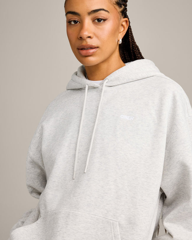 Foundations Cosy Hoodie | Light Grey Marl