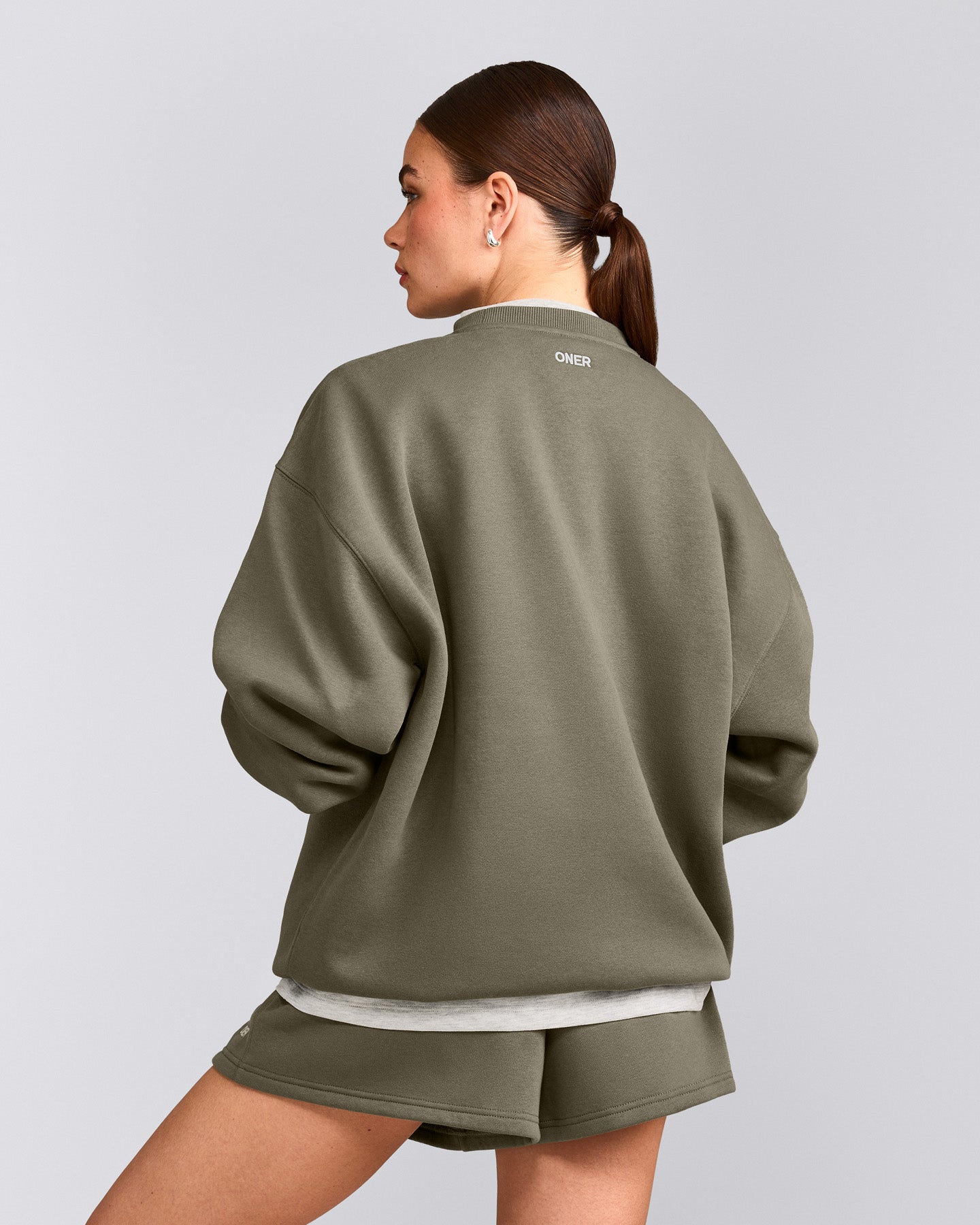 Foundations Cosy Oversized Sweatshirt | Alpine Green