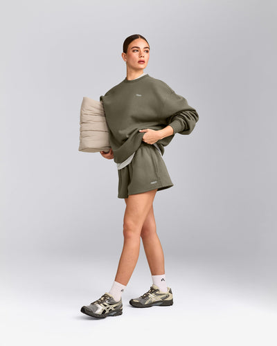 Foundations Cosy Oversized Sweatshirt | Alpine Green