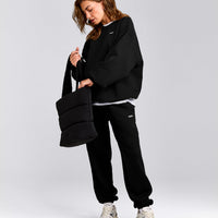 Foundations Cosy Oversized Sweatshirt | Black