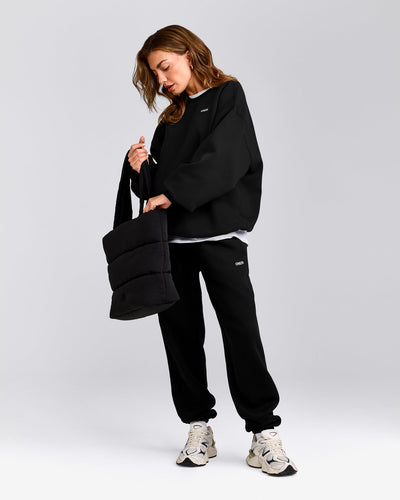 Foundations Cosy Oversized Sweatshirt | Black