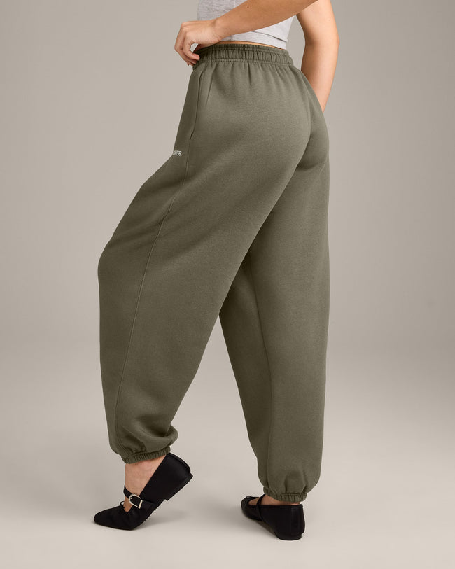 Foundations Cosy Oversized Joggers | Alpine Green