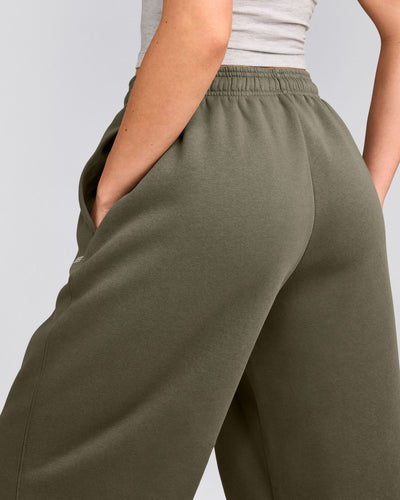 Foundations Cosy Oversized Joggers | Alpine Green