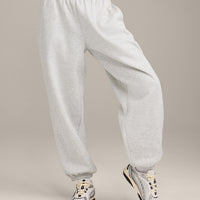 Foundations Cosy Oversized Joggers | Light Grey Marl