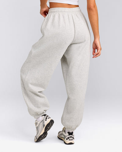 Foundations Cosy Oversized Joggers | Light Grey Marl