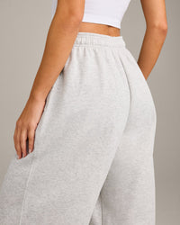 Foundations Cosy Oversized Joggers | Light Grey Marl