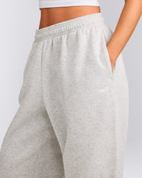 Foundations Cosy Oversized Joggers | Light Grey Marl
