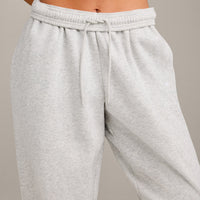 Foundations Cosy Oversized Joggers | Light Grey Marl