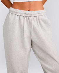 Foundations Cosy Oversized Joggers | Light Grey Marl